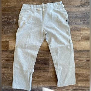 Polo Ralph Lauren grey sweatpants with ties.